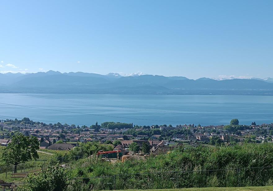 Élégante maison familiale avec vue panoramique sur le Léman et le Mont